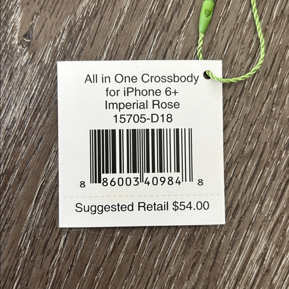 Vera Bradley All in One Crossbody for iPhone 6+ - “Imperial Rose” design - NWT - Picture 13 of 13